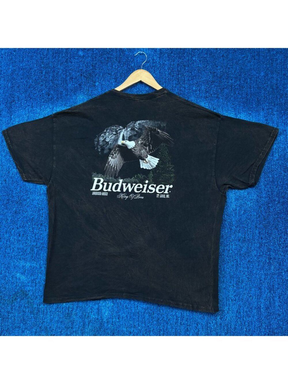 Budweiser “King of Beers” Graphic Mineral Wash T-Shirt Size XXL